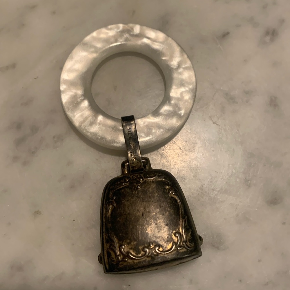 Sterling baby rattle for teeth